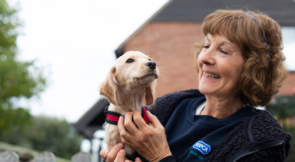 A woman and child smiling